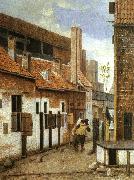 Jacobus Vrel Street Scene with Six Figures France oil painting reproduction